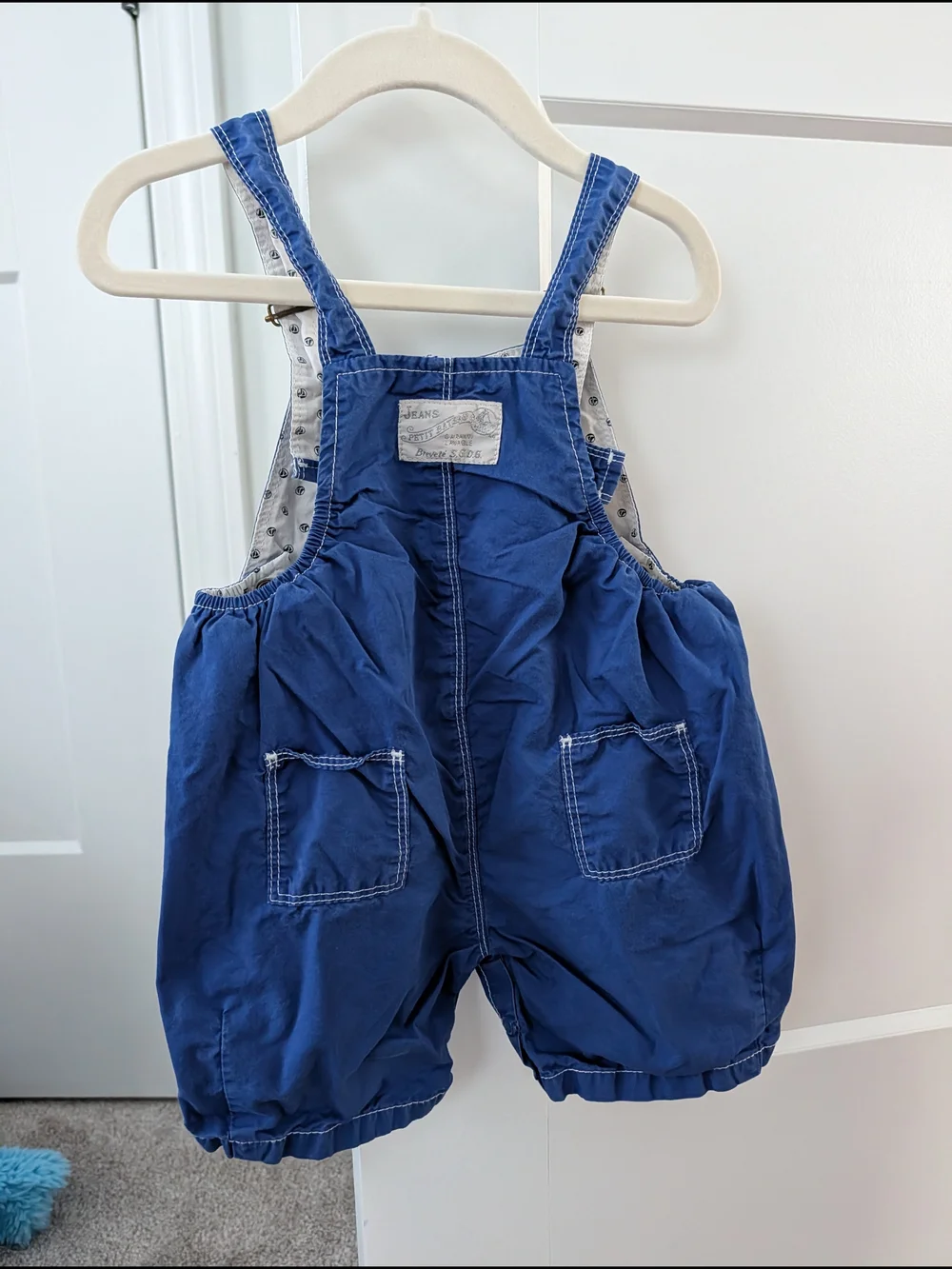 Petit Bateau Navy Blue Short Overalls